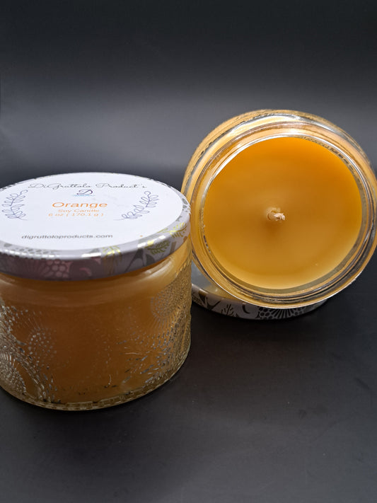 Orange soy candle