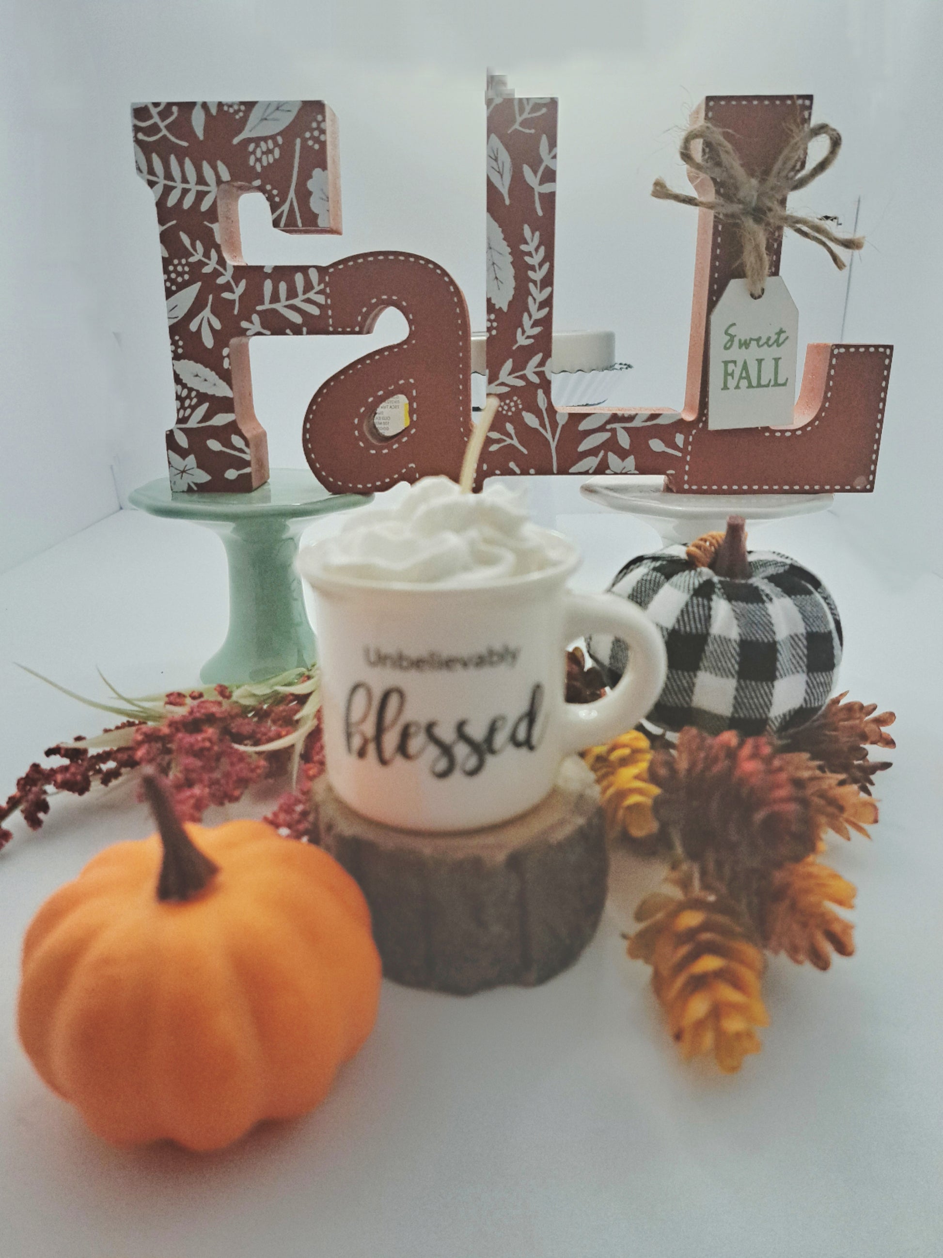 Hot cocoa candle Blessed