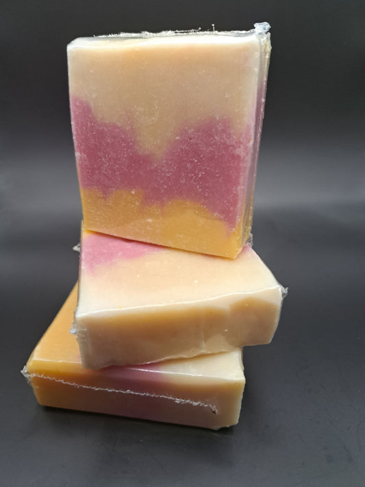 Sunset handmade soap.