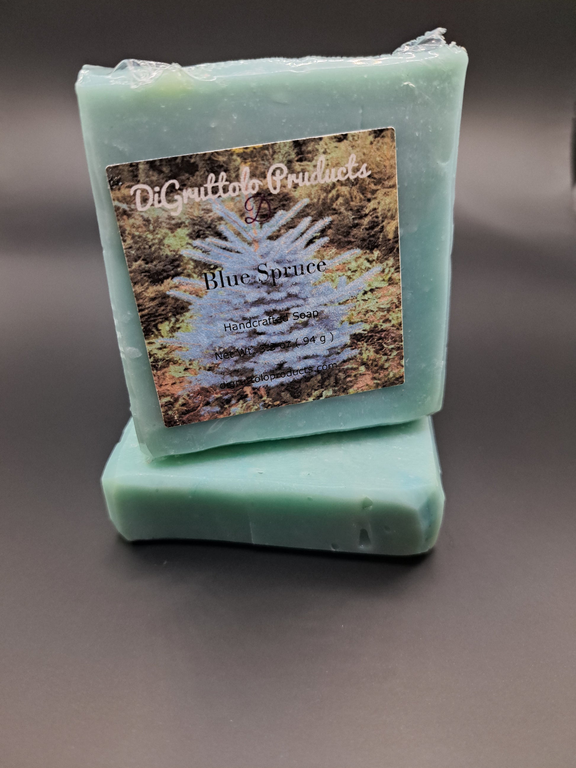 Blue Spruce handmade soap.