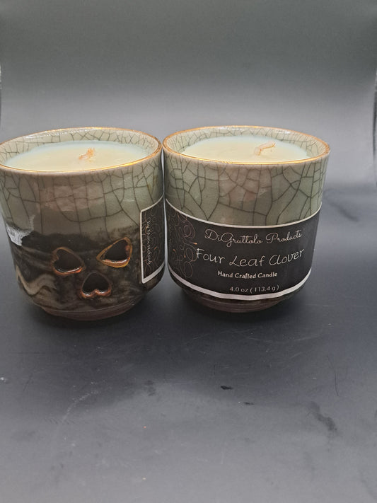 Four leaf candle