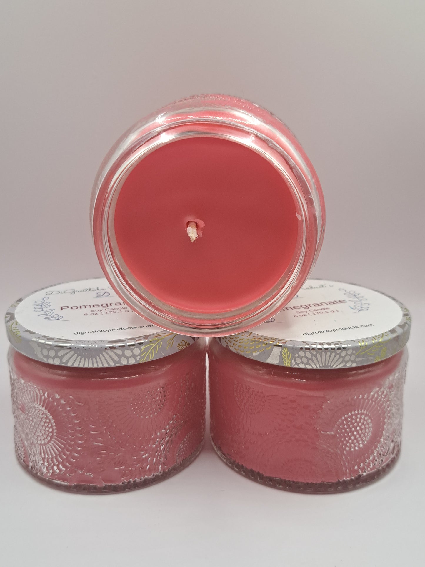 Pomegranate soy candle